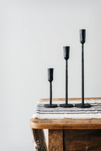 Load image into Gallery viewer, Candlestick - Luna, Forged Black or Gold