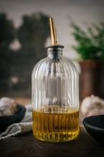 Load image into Gallery viewer, Bottle - Glass Bottles ( Ribbed) Oil/Vinegar