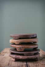Load image into Gallery viewer, Wood  - Chapati Board Footed - Round