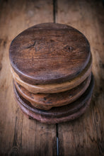 Load image into Gallery viewer, Wood  - Chapati Board Footed - Round