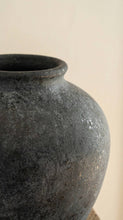 Load image into Gallery viewer, Ceramic Vase, Vintage Style, Black - Athena: Large