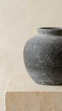 Load image into Gallery viewer, Terracotta Vase, Rounded Charcoal Form - Elna