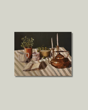 Load image into Gallery viewer, "Striped Table" Print: 8x10