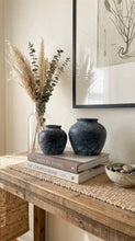 Load image into Gallery viewer, Ceramic Vase, Vintage Style, Black - Athena: Large