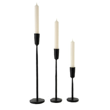 Load image into Gallery viewer, Candlestick - Luna, Forged Black or Gold
