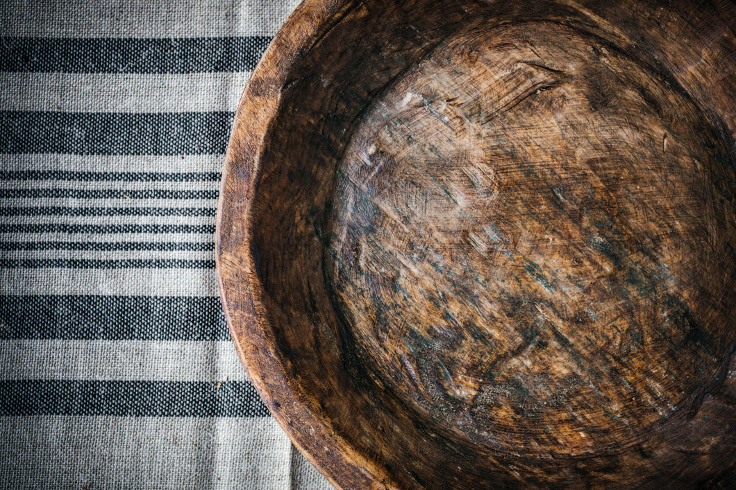 Wood - Large Round Bowl