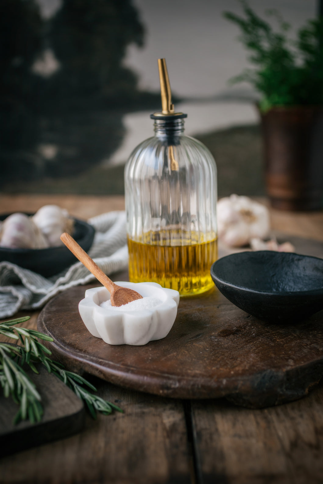 Bottle - Glass Bottles ( Ribbed) Oil/Vinegar