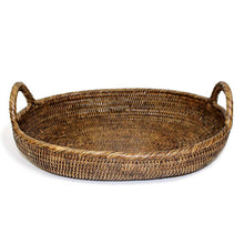 Load image into Gallery viewer, Oval Tray with Loop Handles - AB 16x13x2.5(5)'H
