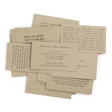 Load image into Gallery viewer, Christmas Collection - 365 Gathered Thoughts Paper - Set of 25
