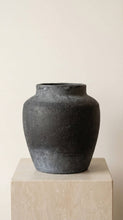 Load image into Gallery viewer, Terracotta Vase, Tall Rounded Charcoal Form - Anera: Medium

