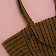 Load image into Gallery viewer, ELISABETH TOTE BAG TENNIS BLACK /  OLIVE
