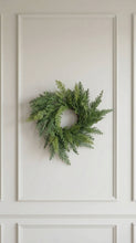 Load image into Gallery viewer, Real Touch Faux Christmas Wreath, Cypress, 12 Inch
