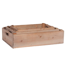 Load image into Gallery viewer, S/3 RECT DISTRESSED WOOD CRATES
