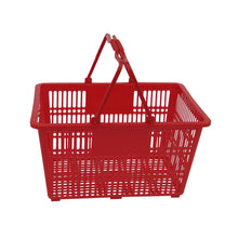 Load image into Gallery viewer, Durable Plastic Shopping Baskets for Retail &amp; Grocery Use: Green
