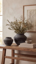 Load image into Gallery viewer, Terracotta Vase, Wide Body with Ridged Neck - Kaela: Medium
