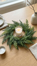 Load image into Gallery viewer, Real Touch Faux Christmas Wreath, Cypress, 12 Inch

