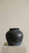 Load image into Gallery viewer, Ceramic Vase, Vintage Style, Black - Athena: Large
