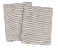 Load image into Gallery viewer, Towel - Chef Stripe Tea Towels S/2, Charcoal
