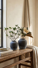Load image into Gallery viewer, Terracotta Vase, Tall Rounded Charcoal Form - Anera: Medium
