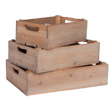 Load image into Gallery viewer, S/3 RECT DISTRESSED WOOD CRATES
