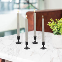 Load image into Gallery viewer, Battery Operated Taper Candles, Bullet Flame(White)-Set of 4
