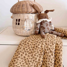 Load image into Gallery viewer, BIANCA SWADDLE MINI LEOPARD COFFEE: MINI LEOPARD / M 70x70
