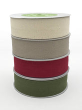 Load image into Gallery viewer, 1.5&quot; Natural 100% Cotton Classic Medium Weight Twill Ribbon

