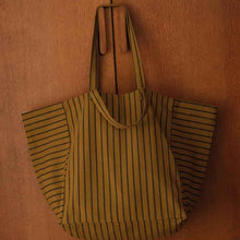 Load image into Gallery viewer, ELISA TOTE BAG TENNIS BLACK /  OLIVE
