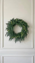 Load image into Gallery viewer, Real Touch Faux Christmas Wreath, Cypress, 24 Inch
