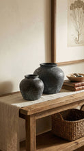 Load image into Gallery viewer, Ceramic Vase, Vintage Style, Black - Athena: Large
