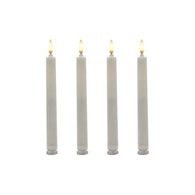 Load image into Gallery viewer, Battery Operated Taper Candles, Bullet Flame(White)-Set of 4
